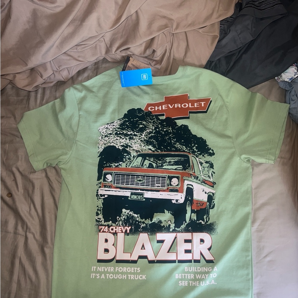 Chevrolet Men's Green Short Sleeve Tee